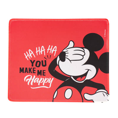 Mouse Pad Desk Mickey Mouse Disney Neopreno Antideslizante 24x20 CM Rojo1
