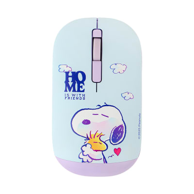 Mouse Inalambrico Snoopy Celeste1