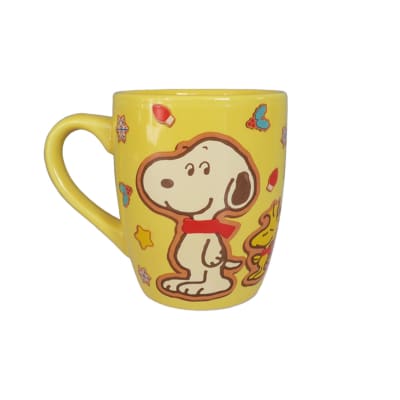 Mug Taza Ceramica Snoopy Navidad Naranja 390 ml1