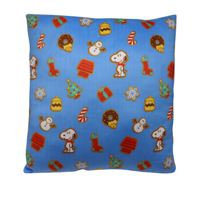 Cojin Almohada navideño decorativo Snoopy 40x40cm Celeste1