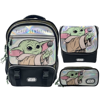 Pack Escolar Mochila Baby Yoda Grogu Star Wars Oficio1