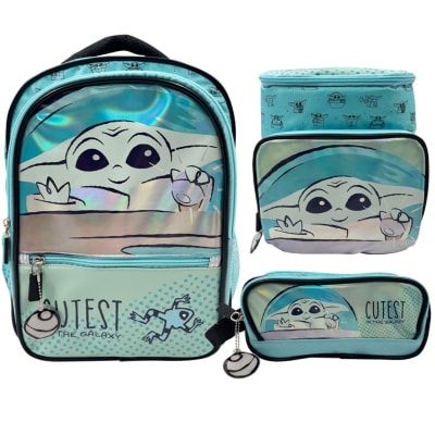 Pack Escolar Mochila Baby Yoda Grogu Star Wars Nido1