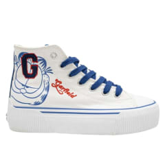 Zapatillas Urbanas Botin Mujer Garfield Blanco