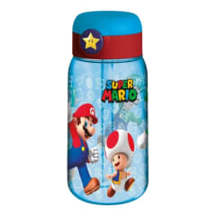 Tomatodo Escolar Botella Con Cañita Mario Bros 510 ML
