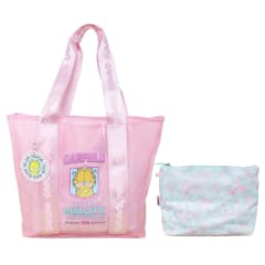 Pack Bolso de Playa Garfield Rosado + Neceser