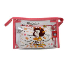 Set Neceser x2 Mafalda Rojo