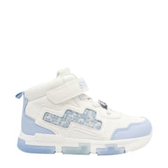 Zapatillas Niña Botin Stitch Blanco Azul con Luces