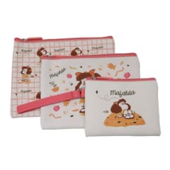 Set de Estuches x3 Mafalda Rojo