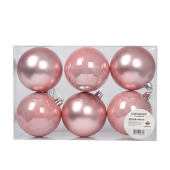 Set Bolas Navidad Arbol Barbie X6 unds 8cm Modelo 4