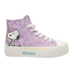 Zapatillas Mujer Urbanas Botin Snoopy Lila