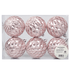 Set Bolas Navidad Arbol Barbie X6 unds 8cm Modelo 5