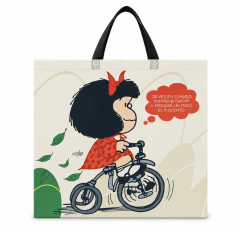 Bolsa Reutilizable Mafalda Beige 39 x 44 x 18 cm