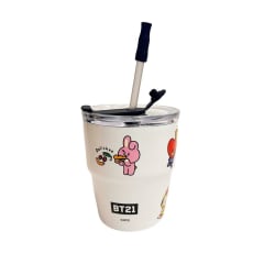 Mug Vaso BT21 Personajes Completos KPop Kawaii 350 ML