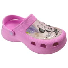 Sandalias Mujer Clog Casual Minnie Mouse Lila