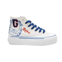 Zapatillas Urbanas Botin Mujer Garfield Blanco