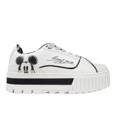 Zapatillas Mujer Mickey Mouse Casual Blanco