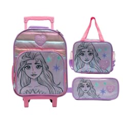 Pack Escolar Maleta Oficio Premium Disney Frozen Elsa