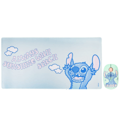 Mouse Inalambrico + Pad Desk Stitch Disney Neopreno Antideslizante 80x40 CM Mod 2