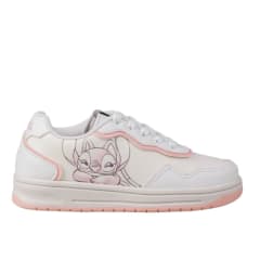 Zapatilla Mujer Casual Angel Stitch Blanco Rosado