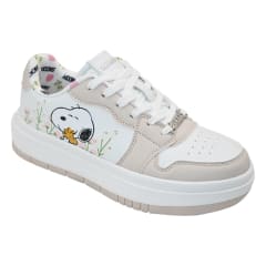 Zapatillas Urbanas Mujer Snoopy Blanco