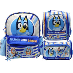 Pack Escolar Mochila Bluey Azul Nido