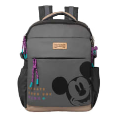 Mochila Oficio Disney Student Mickey Mouse Gris