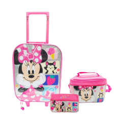 Pack Escolar Maleta Minnie Mouse Eco Fucsia Oficio