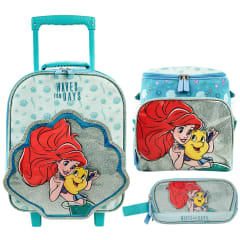 Pack Escolar Maleta Princesa Ariel La Sirenita Nido