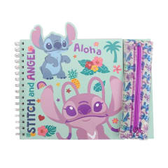Cuaderno Set para Colorear Anillado Artesco Stitch