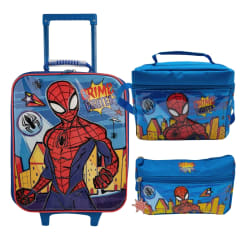 Pack Escolar Maleta Spiderman Eco Celeste Oficio