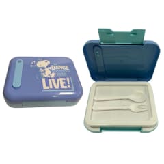 Taper Escolar Snoopy Bento con cubiertos 870 ml