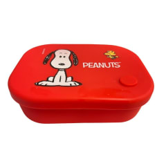 Taper Silicona Escolar Snoopy Rojo 700 ML