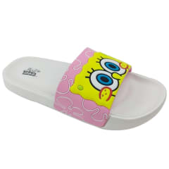 Sandalias Mujer Playeras Bob Esponja Blanco