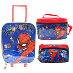 Pack Escolar Maleta Spiderman Eco Azul Oficio