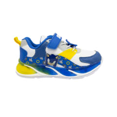 Zapatilla Casual Niño Sonic Azul Con Luces