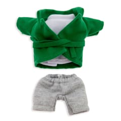 Fashion pack nuiMOs Chaqueta verde, top y short gris