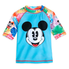 Polo Rash Guard Disney Store Mickey Mouse Hawaiano