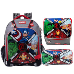 Pack Escolar Mochila Marvel Avengers Oficio con luces
