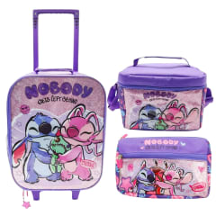 Pack Escolar Maleta Stitch Angel Oficio