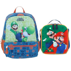 Pack Mochila y lonchera Luigui Mario Bros Oficio