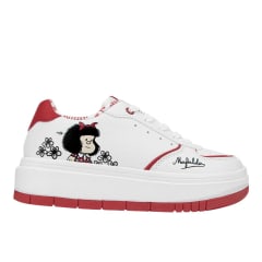 Zapatillas Urbanas Mujer Mafalda Rojo