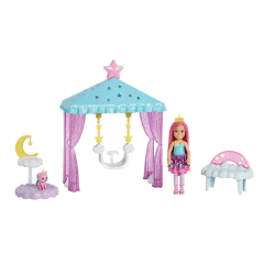 Muñeca Barbie Chelsea Columpio Mágico En Nubes