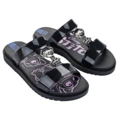 Sandalias Mujer Casuales Stitch Zaxy Negro