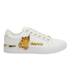 Zapatillas Garfield Blancas con Dorado Mujer