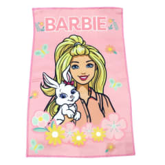 Set de Toallas Escolar x2 Barbie y su Conejita 28x36cm