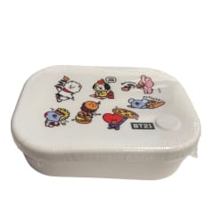 Tupper BT21 Silicona Personajes Completos Line Friends KPop Kawaii 770 ML