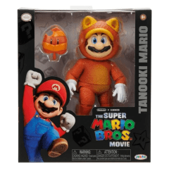 Figura Articulada Tanooki Mario Super Mario Bros Nintendo 12 cm