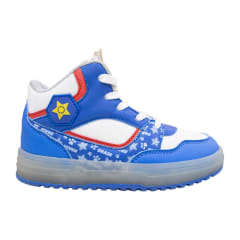 Zapatillas Botin Niño Casual Paw Patrol Azul Con Luces