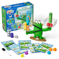 Set Balanza Number Blocks Blockzee para Aprender a Contar Juguete Educativo