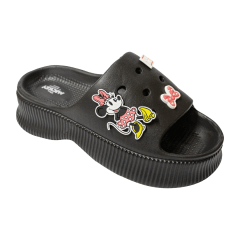 Sandalias Mujer Casual Minnie Mouse Negro